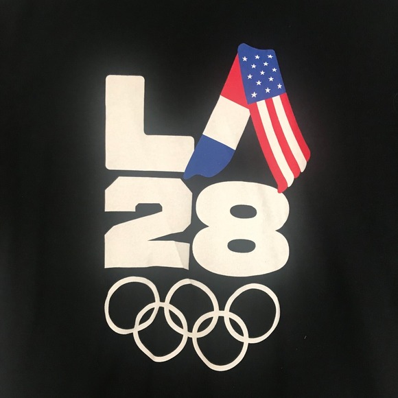 NEW! Fanatics Los Angeles LA 2028 Summer Olympics Logo T-Shirt Adult Large Black - Picture 2 of 7